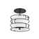 Kimbrel 3 - Light 14'' Simple Dome Semi Flush Mount
