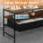 TV Stand with Power Strip, Burned-1581903516