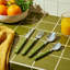 Grunwerg Bistro Cutlery, 24 Piece Set, 18/0 Stainless Steel, Riveted Handle-130889759