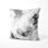 Modern Throw Pillow - Abstract Quiet Ink Forms Printed Cushion