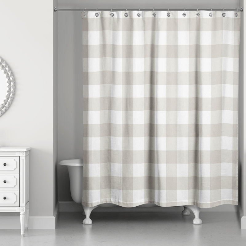 Rideau de douche simple Hank, Beige