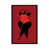Black Floater Framed