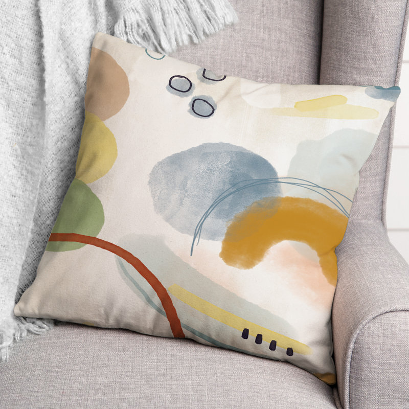 Abstract Outdoor Reversible Throw Pillow