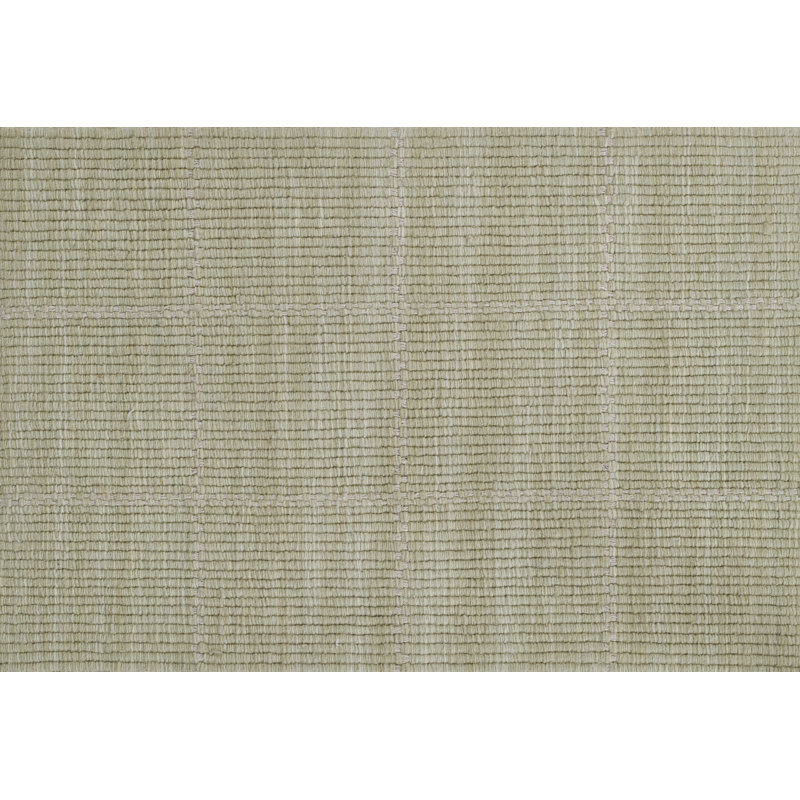 Tapis Lauren tissé à la main en laine et polyester, motif géométrique, couleur sauge, 3,66 m x 3,66 m, 12 pi x 12 pi
