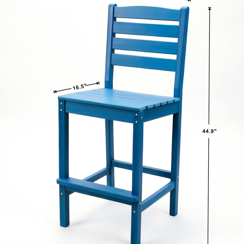 Tabourets de bar bleu marine pour le jardin extérieur, sièges pour 2 personnes American Design,, intempéries, séchage rapide, assemblage sans tracas, ensemble de conversation, bleu, imperméable, entretien