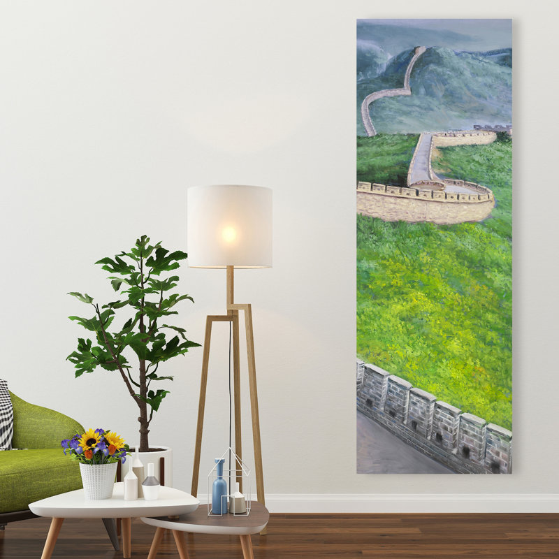 Grande muraille de Chine - reproduction sur toile tendue, H 48 po x l 16 po x P 1,5 po