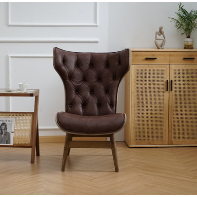 Jeyshan Upholstered Tufted Wingback Chair