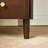Solid Wood Nightstand with Two Drawers and Pull-out Panel Storage Bedside Table and Sofa Side Table