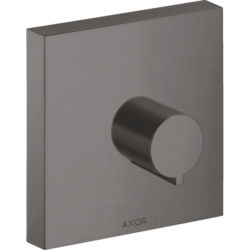 AXOR ShowerSolutions Volume Control Trim 5" x 5", Brushed Black Chrome