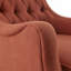 Chaise rembourrée en polyester avec pieds en bois-1628056594