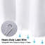 Bathroom Shower Curtain with 12 Hooks-1859769556