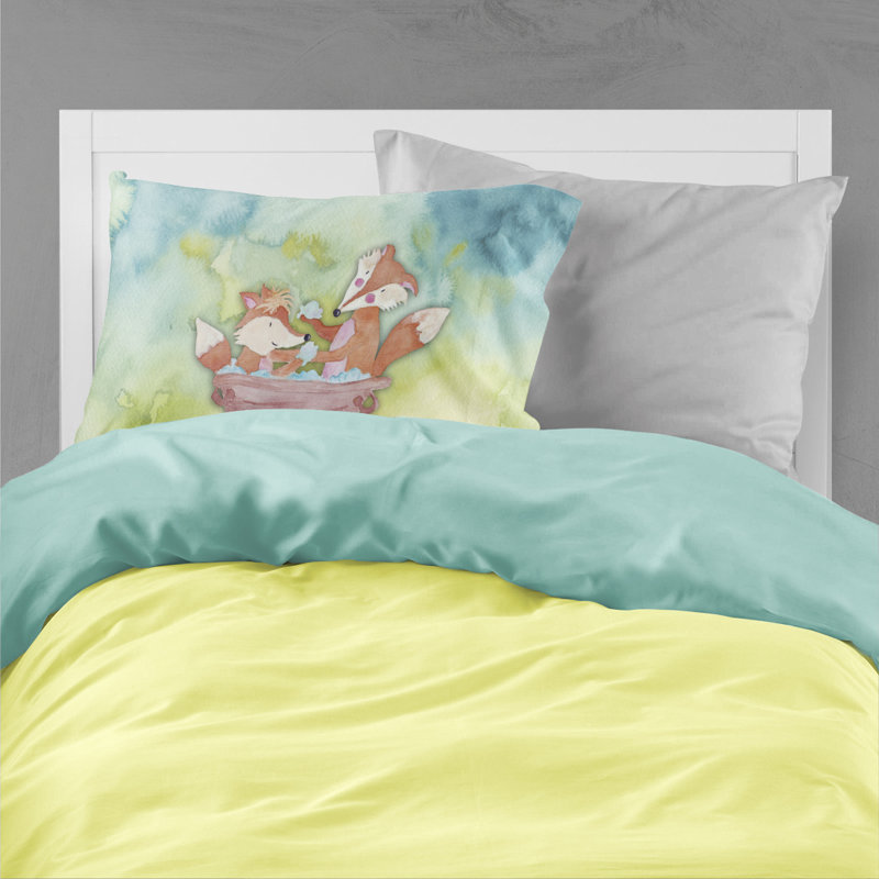 Taie d’oreiller de bain foxes