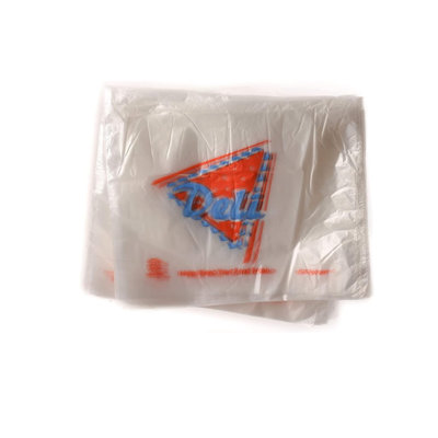 Sacs de selle en plastique transparent de 8,5 po x 8,5 po Ecoqualité avec logo imprimé - idéal pour les sandwichs, les charcuteries et les fromages (12 000)