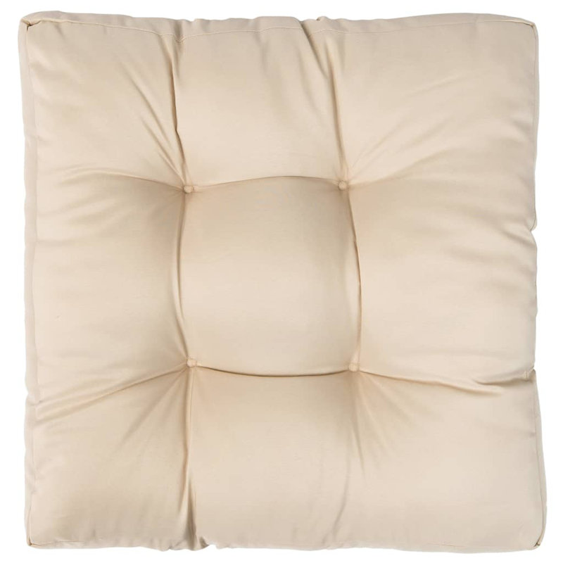 Fardeen Outdoor Seat Cushion, Sand, 22.8" L x 22.8" W x 4" D