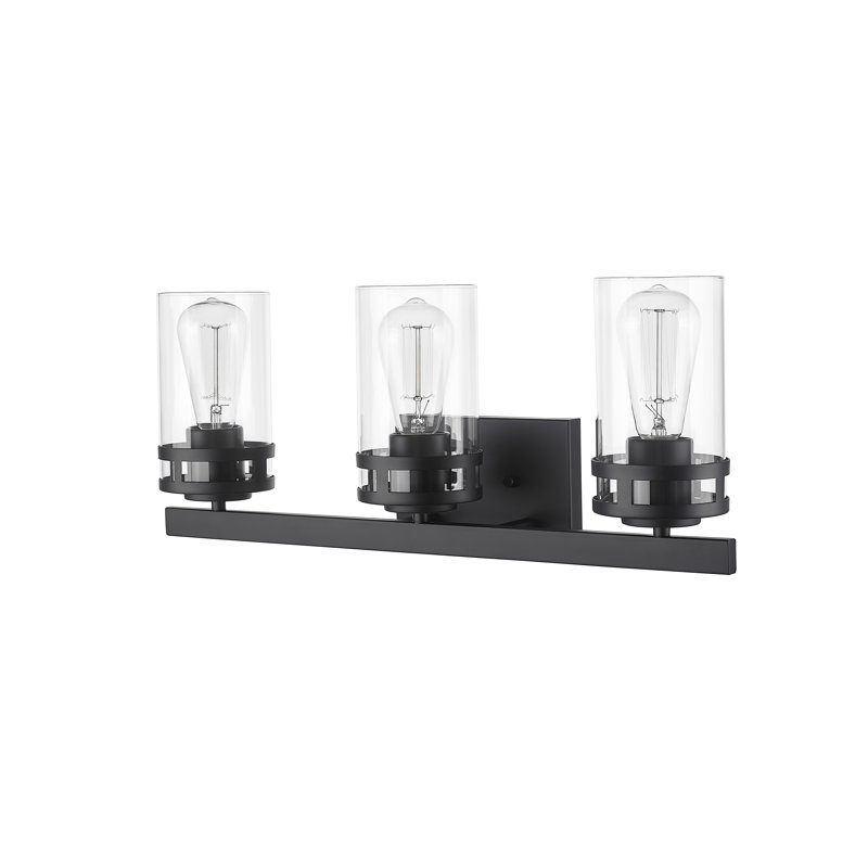 Bastoam Dimmable Vanity Light with Clear Glass, 3 - Light