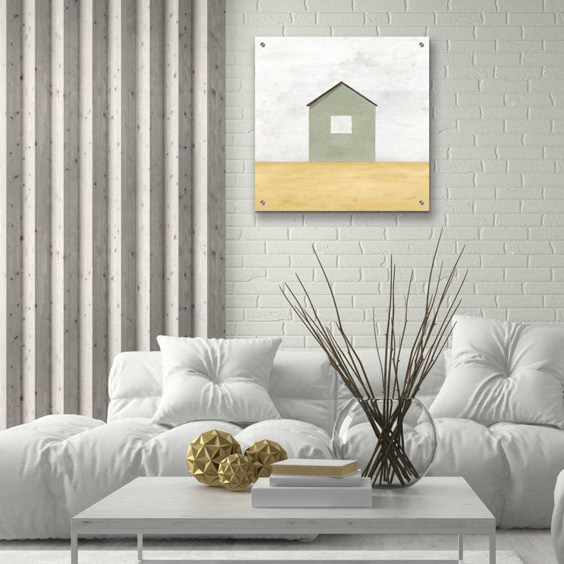 «Rurale simplicité II par Courtney Prahl, art mural en verre acrylique, H 24 po x l 24 po x P 0,2 po