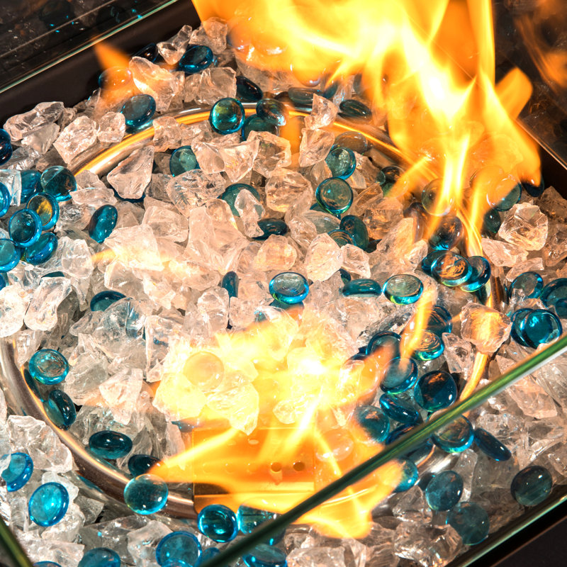 Résistance aux obstacles de table pare-feu transparente carrée, 14,4 po x 14,4 po, cloison de 2,5 lb, 14,56 po x 5,55 po