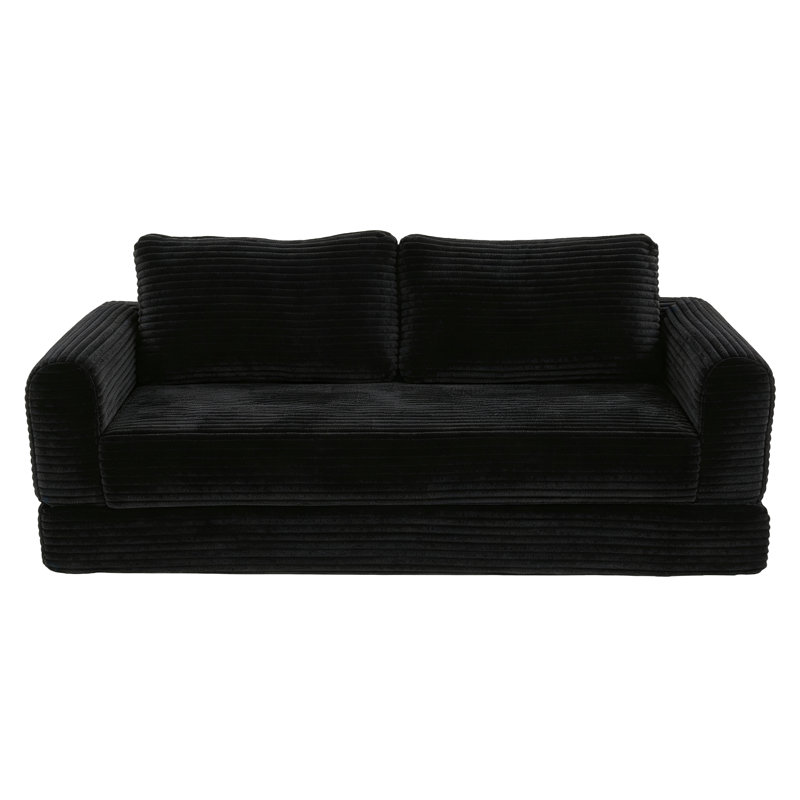 Lit de canapé à compression, velours côtelé de 55 pouces, canapé pliable moderne pour la maison