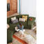 Square Cushion Lines Ochre