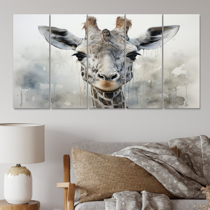 " Giraffe Graceful Necks " 5 - Pieces
