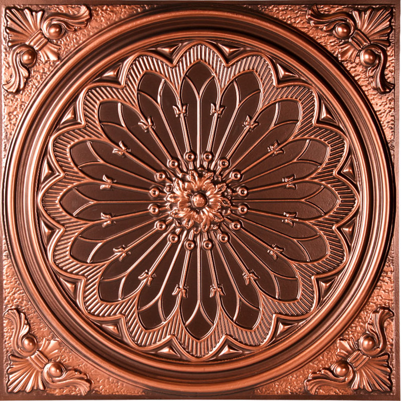 Tuile de plafond en vinyle antique de 1,98 pi x 1,98 pi Misson