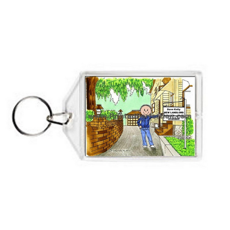 Porte-clés personnalisé en acrylique New Home, Oui