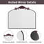 Grand miroir de salle de bain décoratif antique brun arqué 30 po x 36 po Enville -1004701445-1004701448