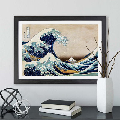 Great Wave Of Kanagawa by Katsushika Hokusai - Single Picture Frame Print