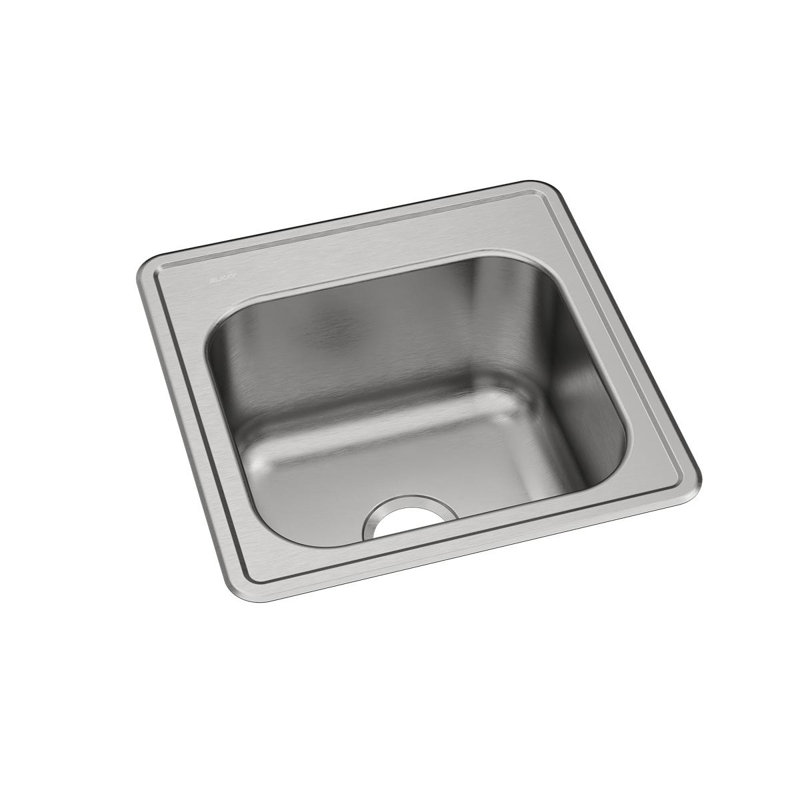Stainless Steel 20" x 20" Single Bowl Drop-In Sink