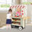 Kids Snacks & Sweets Food Cart Kids Toy Cart Play Set with 30 PCS Accessories Gray-122872343