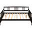 Lit de jour pleine grandeur de teinte polyvalente pour la chambre à coucher et le salon, rangement supplémentaire avec finition polyvalente pour lit combiné