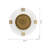 24" Circle Gold Acrylic Analog Wall Clock