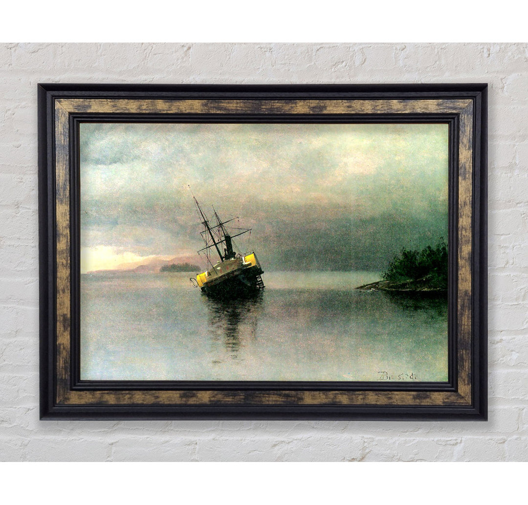 Bierstadt Shipwreck In Loring Bay Alaska - Einzelne Bilderrahmen Kunstdrucke