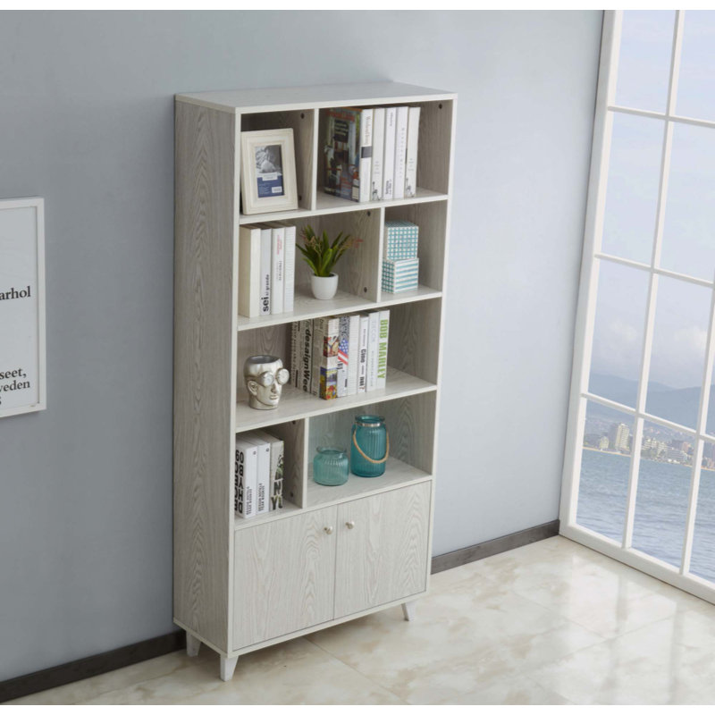 Birchler Storage Bookcase, White
