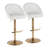 Maddison High Back Faux Leather Adjustable Barstool With Rounded T Footrest-106896003-106896001