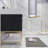 Glasgow 23.5'' Single Bathroom Vanity with Acrylic Top-1312355423