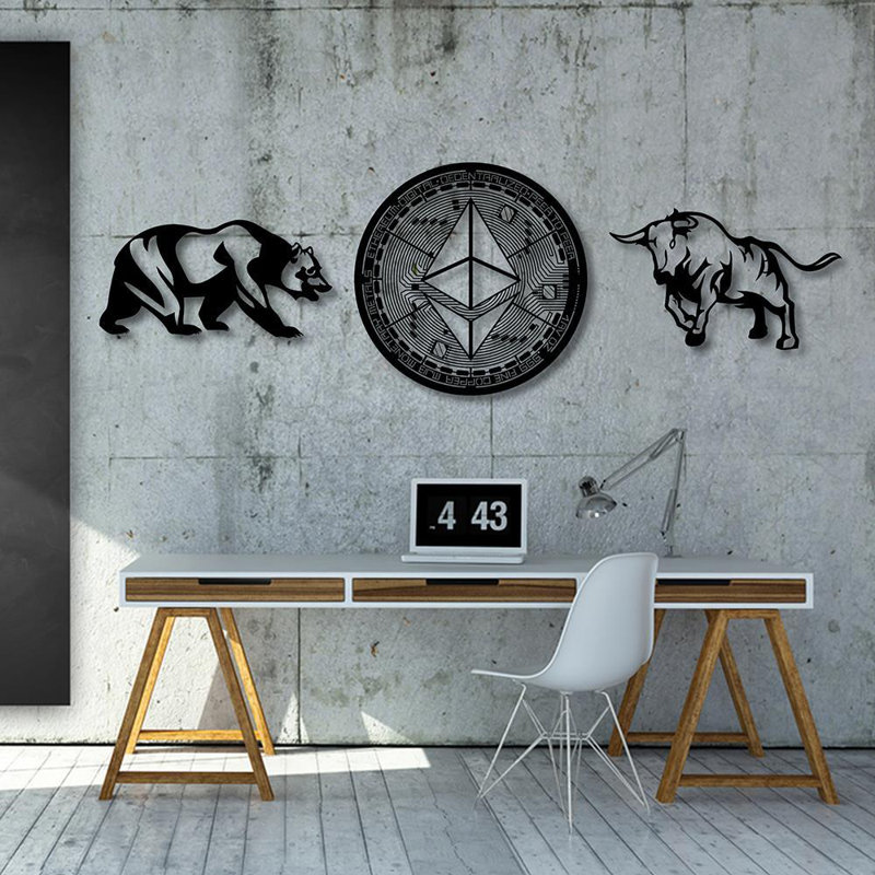 Handmade Abstract Wall Decor on Metal, 69cm H x 69cm W x 2cm D
