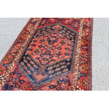 Tapis décoratif en laine de conception unique en laine noué à la main de conception unique 4 pi 2 po x 7 pi Brixxon