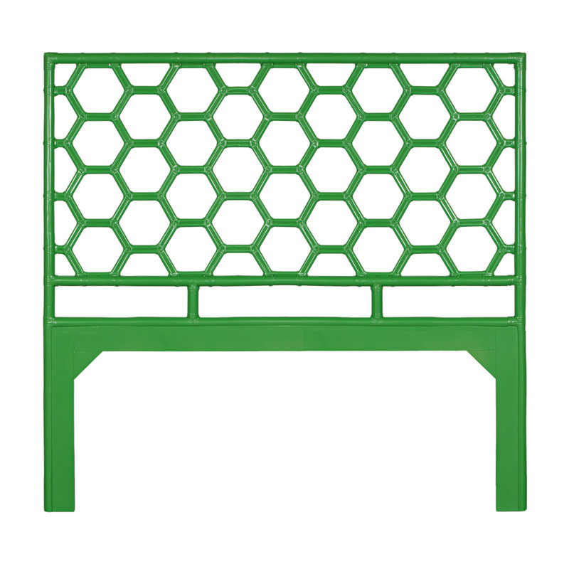 Honeycomb Open-Frame Headboard, Bright Green, Queen