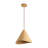 1 Light White Oak Wood Color Pendant Light