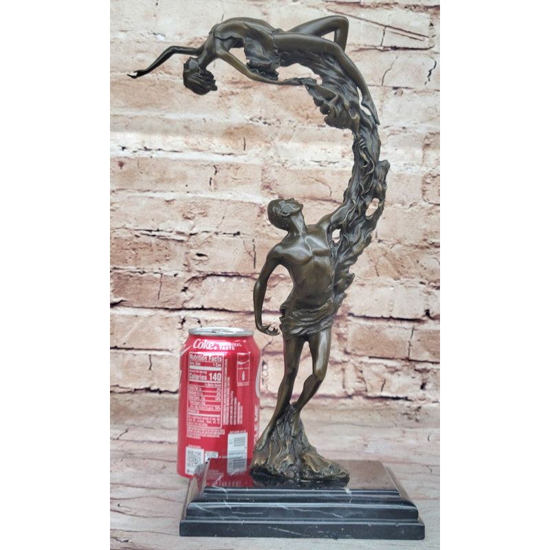 Dream Dance by Aldo Vitaleh Romantic Nude Figures Bronze Sculpture Statue Original Art