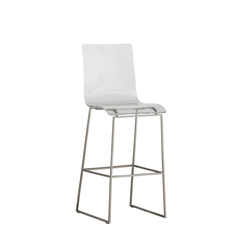 King Stool, Antique Silver, Bar Stool (30.25" Seat Height)