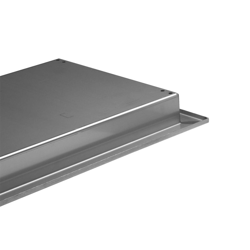 36" x 12" Rectangular Fire Pit Burner w/ Pan, Stainless Steel