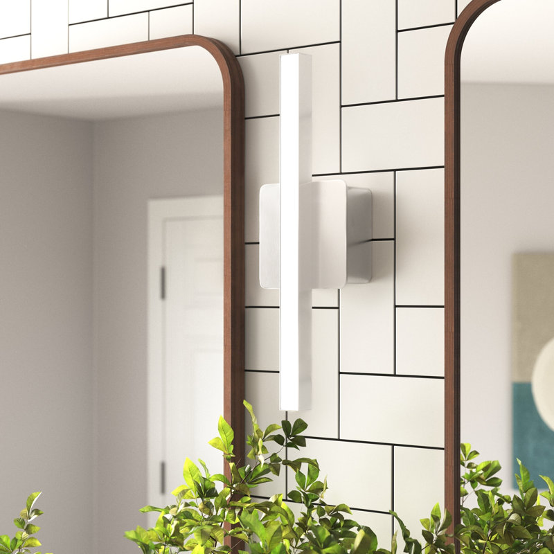 Arwed Dimmable LED Bath Sconce, Brushed Nickel