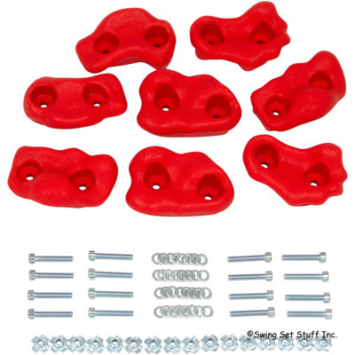 Ensemble de 8 petites roches texturées