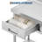 Freestanding Utility Sink with Workbench, Pull-Out Faucet & Storage Drawer