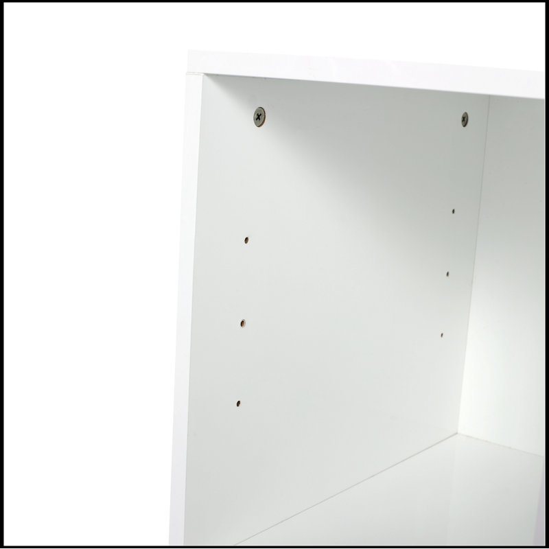 Meuble-lavabo à fermeture en douceur 36 po avec lavabo et petites tablettes de rangement