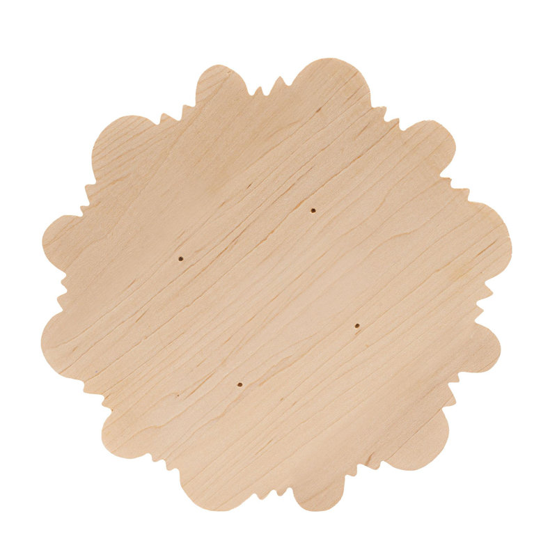 Décoration décorative en résine 8 po x 8 po beige