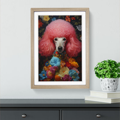 Poodle Informel No.2 - Single Picture Frame Print on Wood