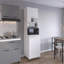 Garde-manger avec 2 portes et amp; 8 tablettes | Compact moderne | 4 pieds robustes | Bois d'ingénierie